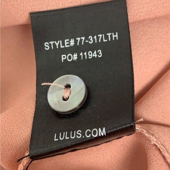 NWT Lulus High Neck Draped Blouse - Picture 7 of 8